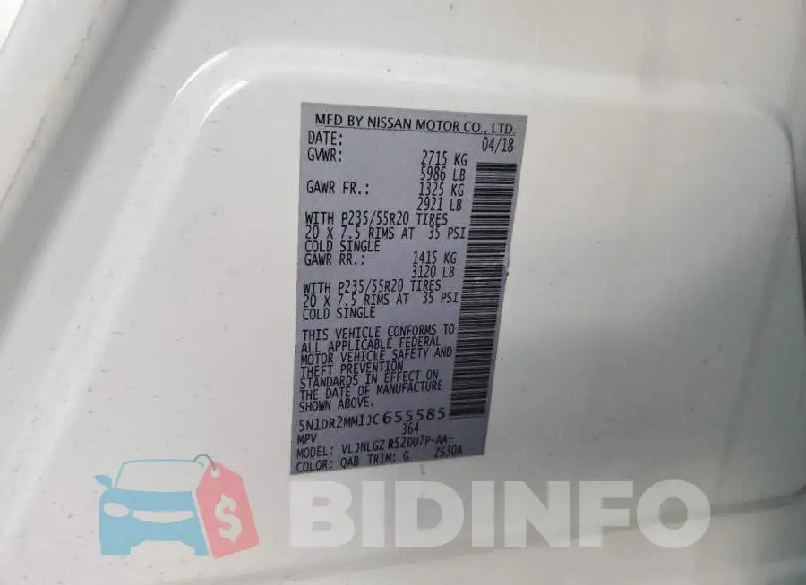 5N1DR2MM1JC655585 Photo# 12