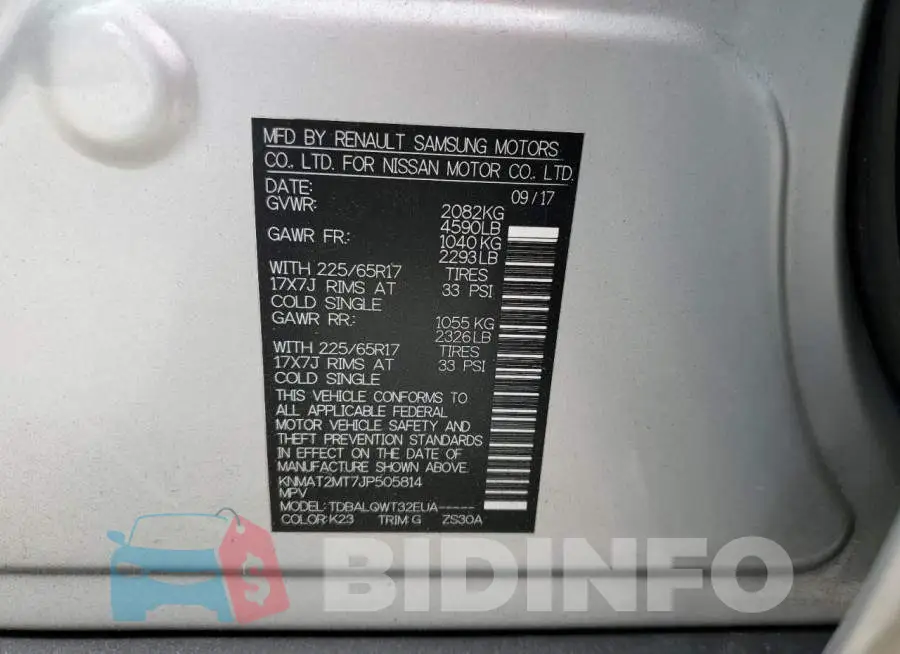 KNMAT2MT7JP505814 Photo# 13