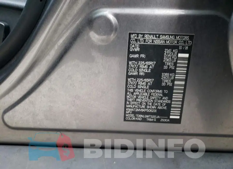 KNMAT2MV6KP506231 Photo# 14