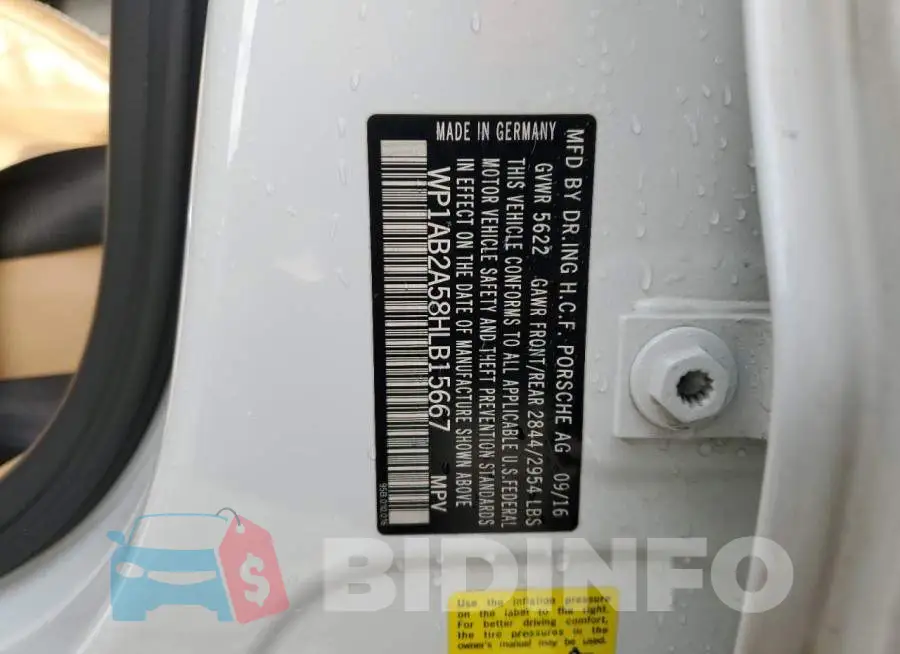 WP1AB2A58HLB15667 Photo# 14