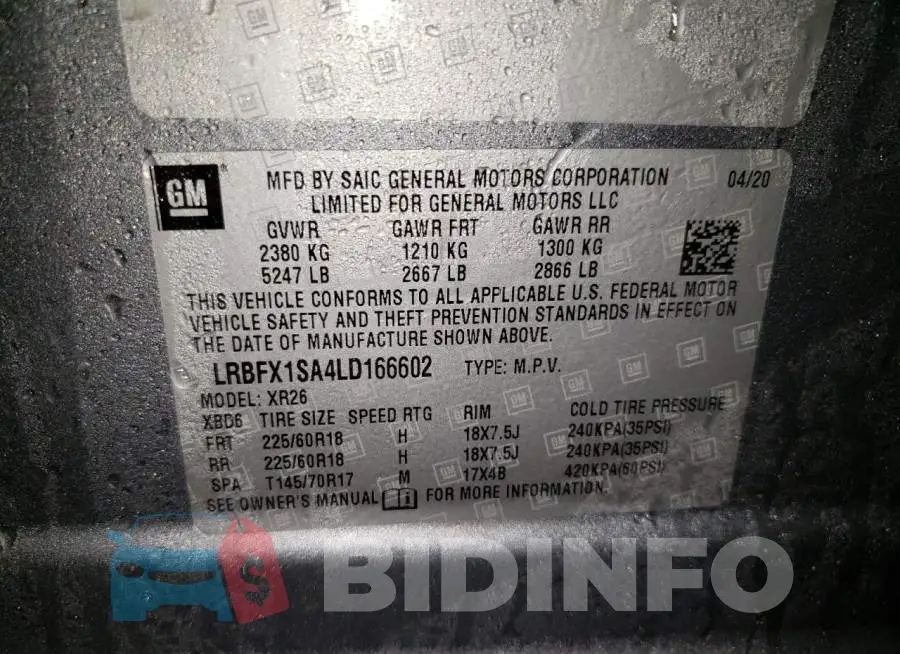 LRBFX1SA4LD166602 Photo# 13