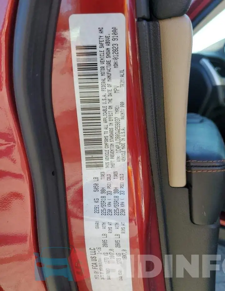 1C4PJLDB0GW259037 Photo# 14
