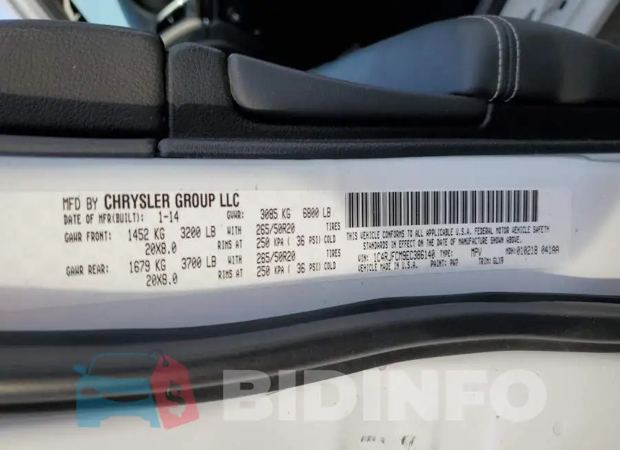 1C4RJFCM9EC386140 Photo# 10