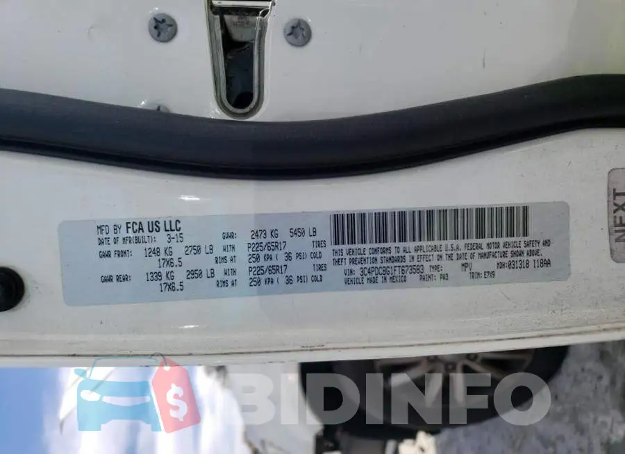 3C4PDCBG1FT673583 Photo# 14