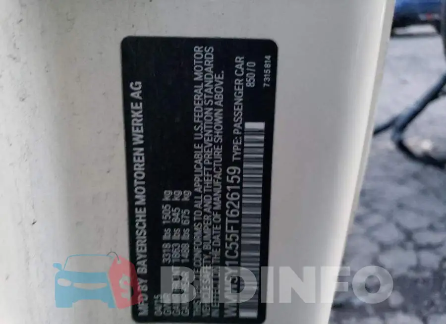 WMWSY1C55FT626159 Photo# 12