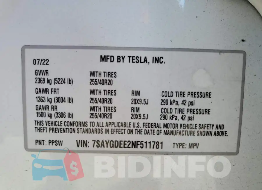7SAYGDEE2NF511781 Photo# 13