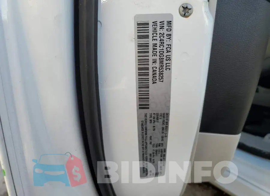2C4RC1DG8MR538257 Photo# 13