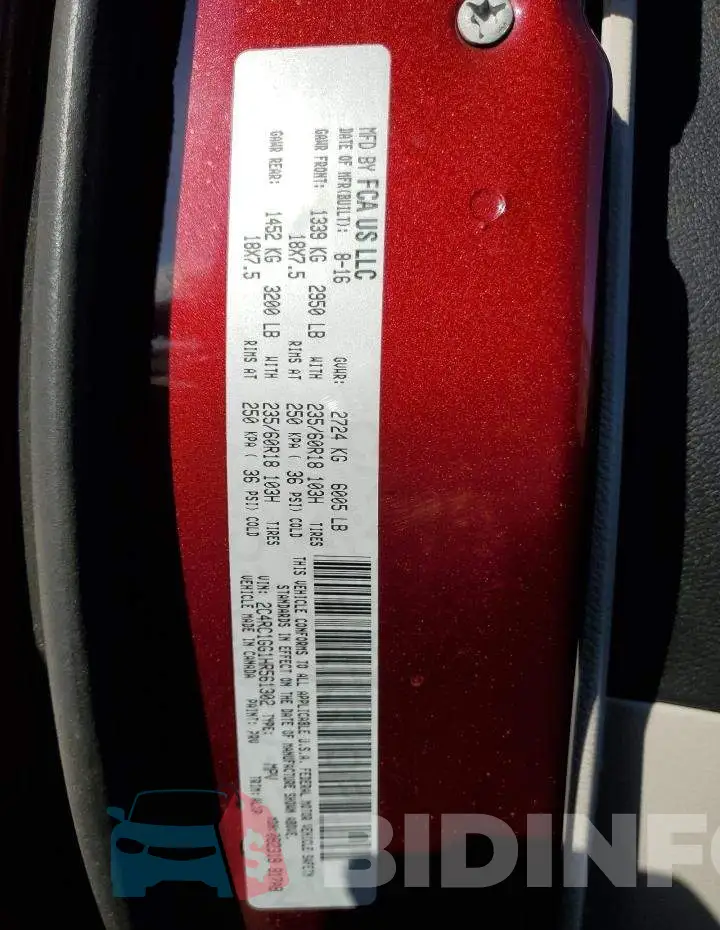 2C4RC1GG1HR561302 Photo# 13
