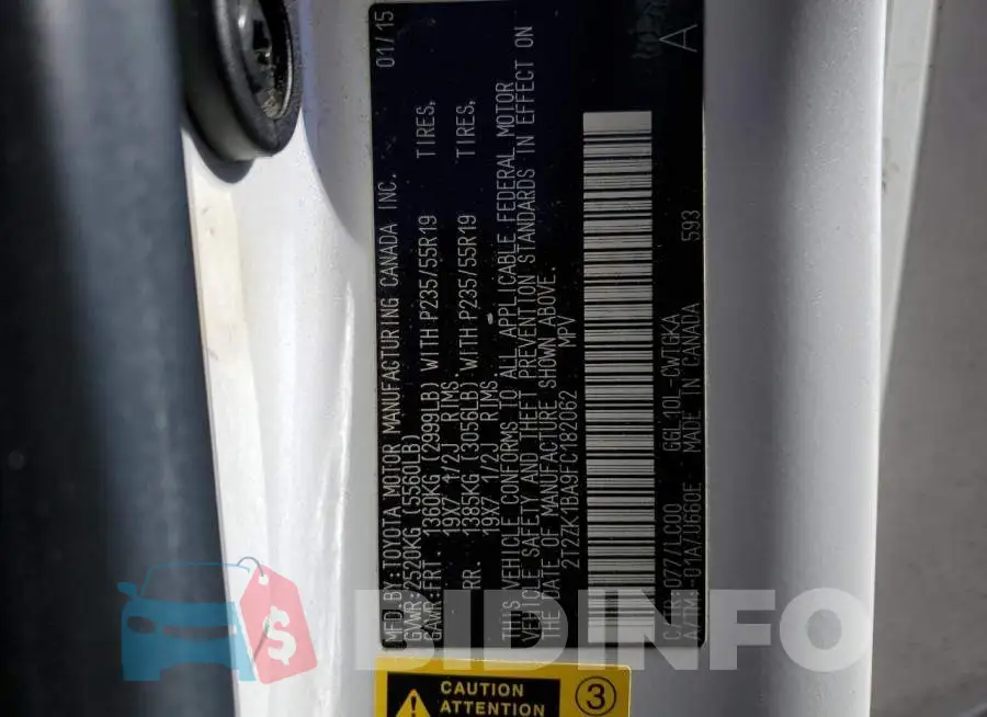 2T2ZK1BA9FC182062 Photo# 13