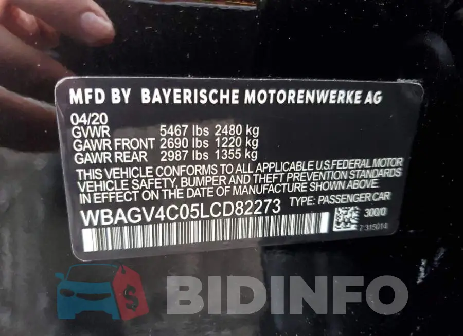 WBAGV4C05LCD71158 Photo# 12