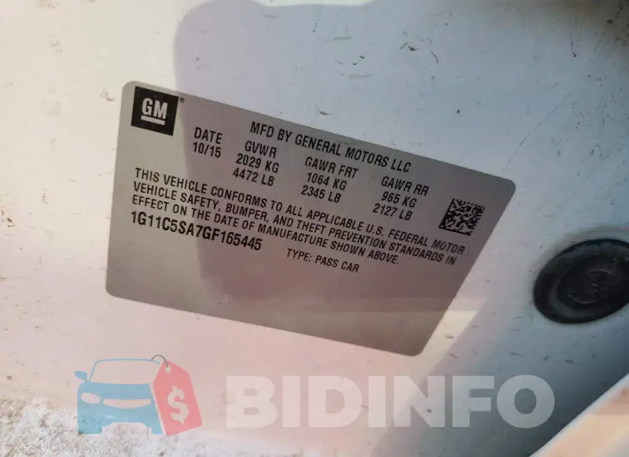 1G11C5SA7GF165445 Photo# 12