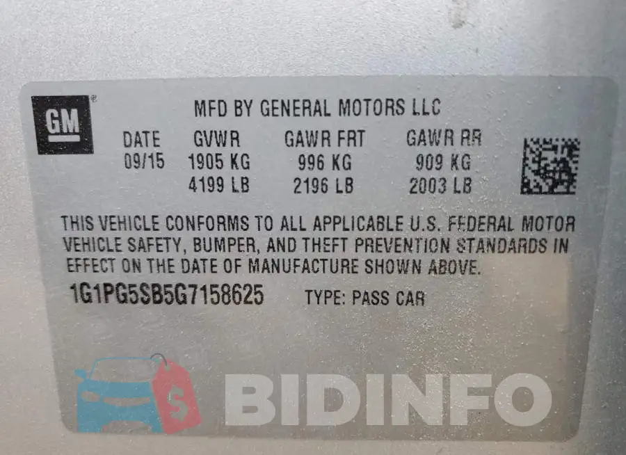 1G1PG5SB5G7158625 Photo# 12
