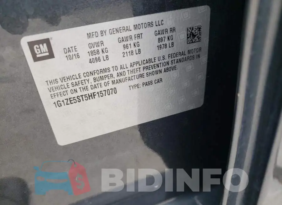 1G1ZE5ST5HF157070 Photo# 12