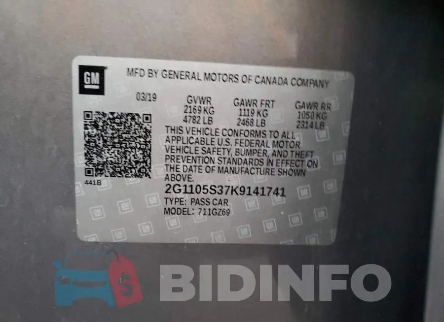 2G1105S37K9141741 Photo# 13
