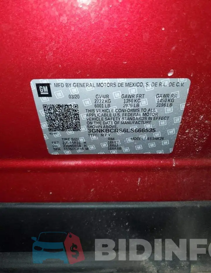 3GNKBCRS6LS666535 Photo# 14