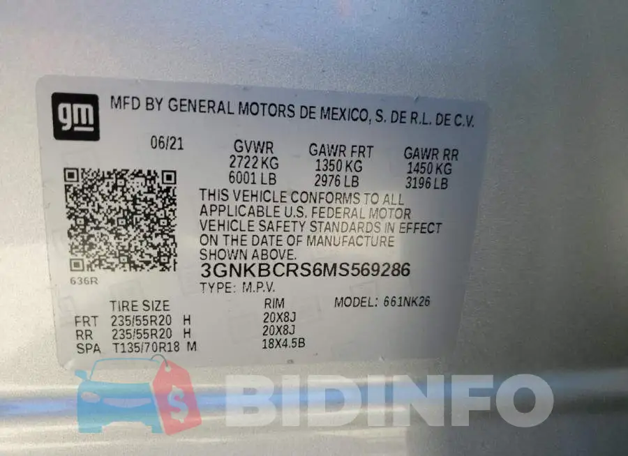 3GNKBCRS6MS569286 Photo# 13