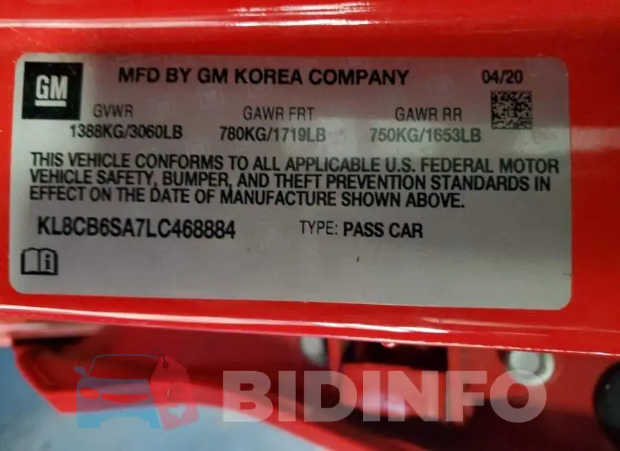 KL8CB6SA7LC468884 Photo# 13