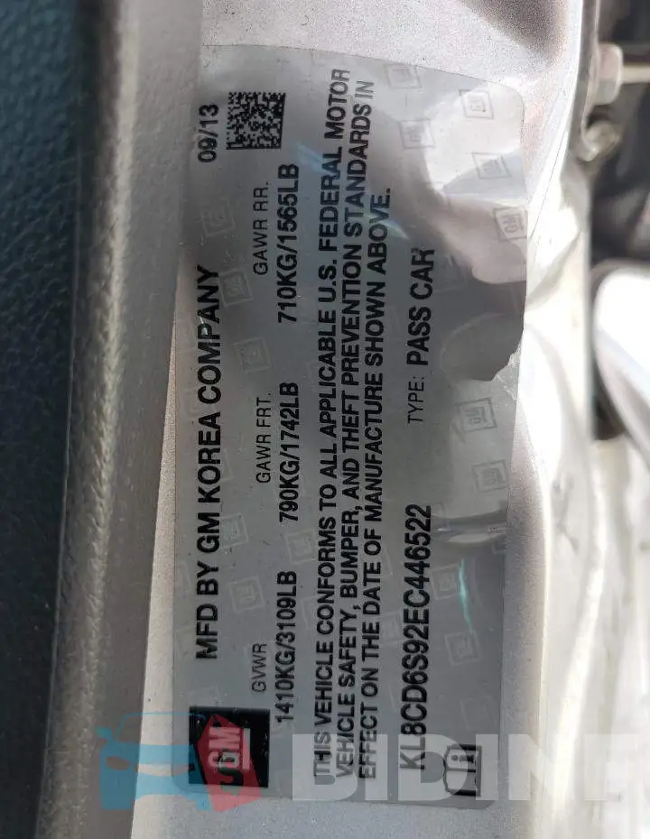 KL8CD6S92EC446522 Photo# 12