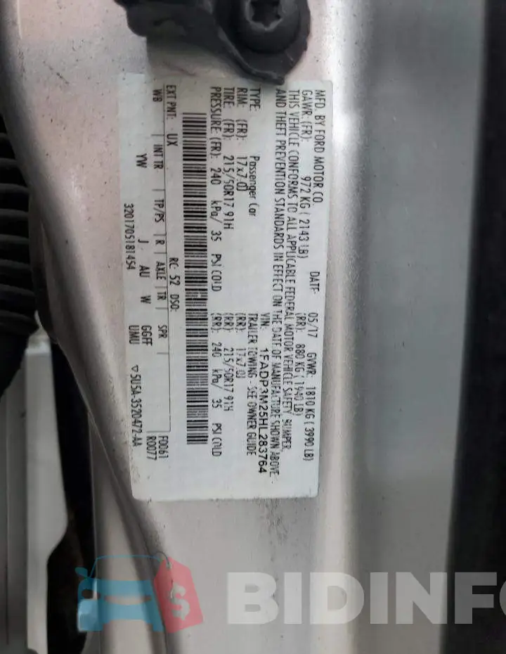 1FADP3M25HL283764 Photo# 12