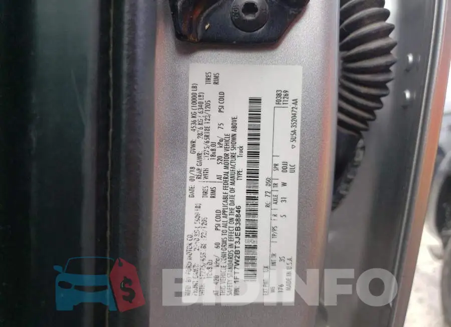 1FT7W2BT3JEB38846 Photo# 12