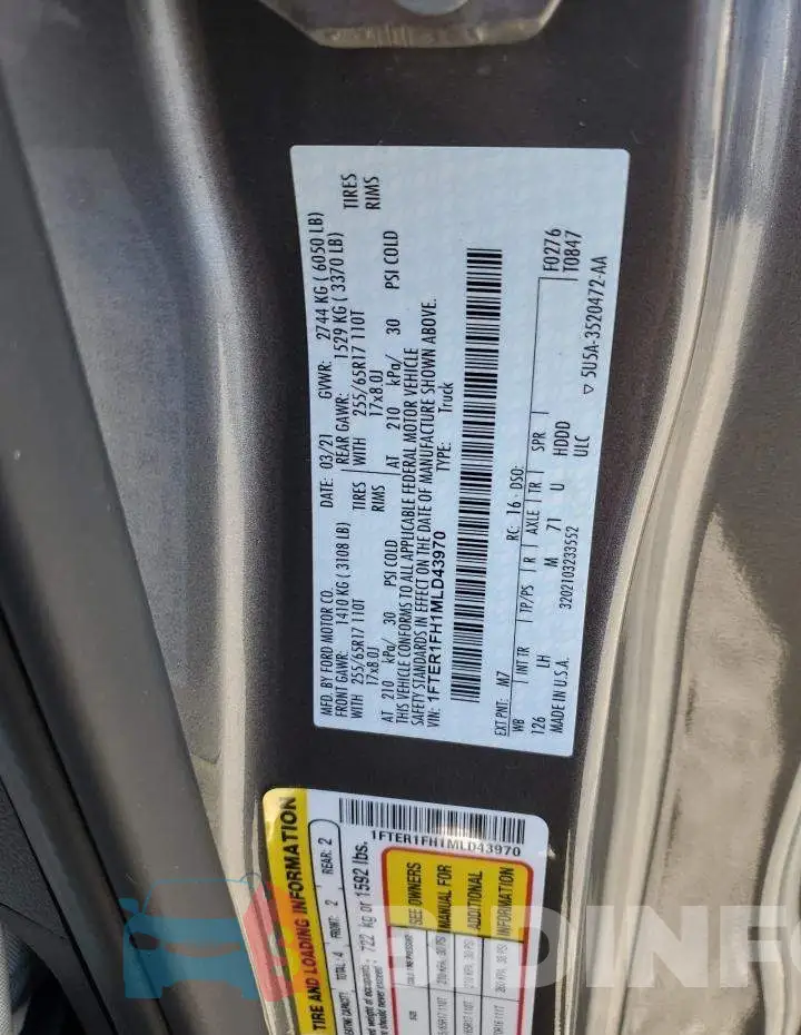 1FTER1FH1MLD43970 Photo# 12