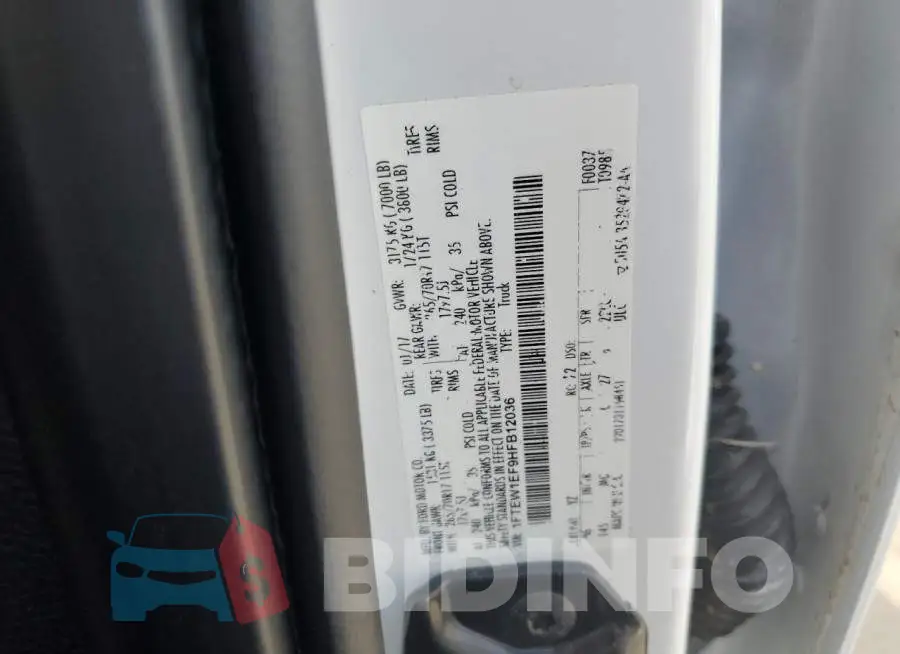 1FTEW1EF9HFB12036 Photo# 12