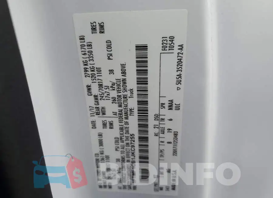 1FTMF1CB1JKC97255 Photo# 12