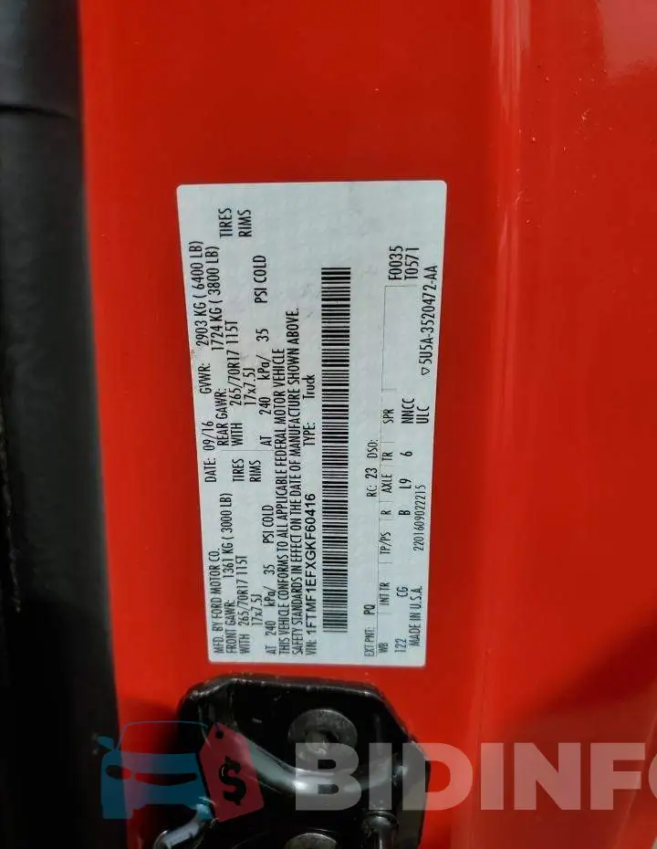 1FTMF1EFXGKF60416 Photo# 12