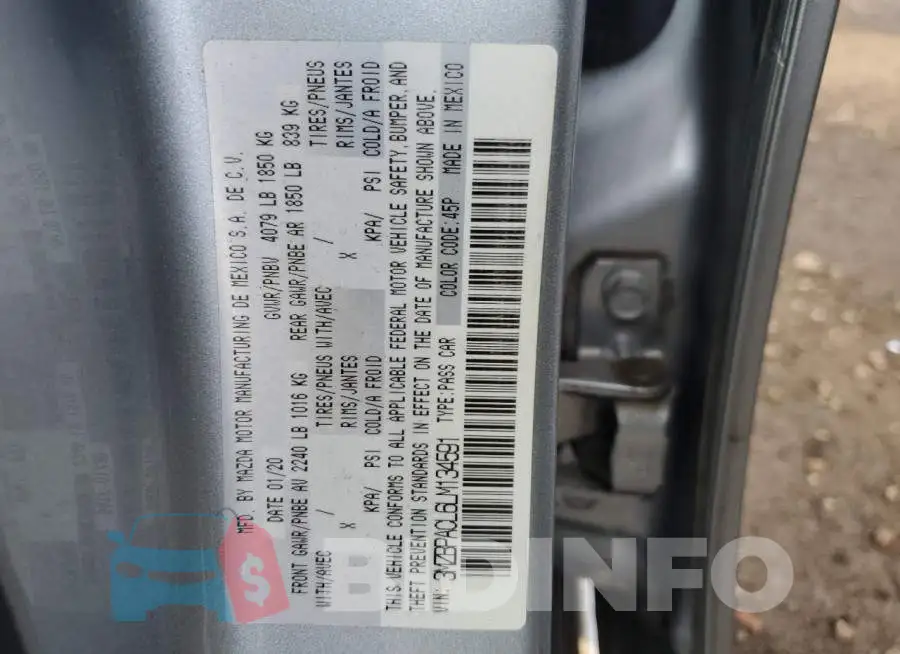 3MZBPACL6LM134591 Photo# 12