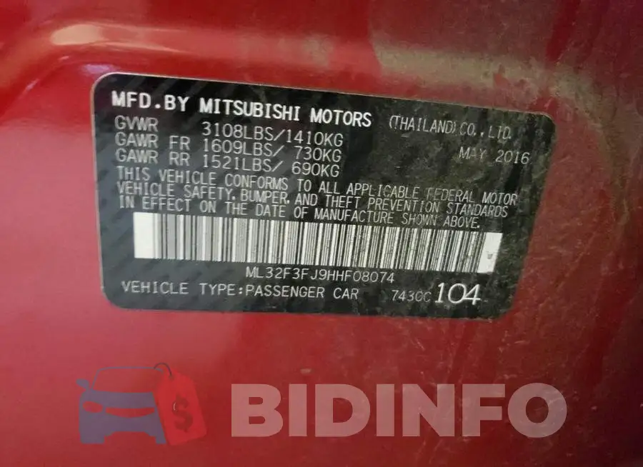 ML32F3FJ9HHF08074 Photo# 12