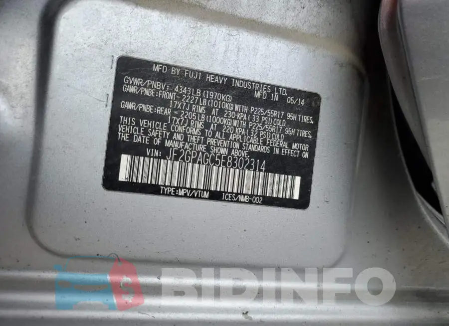 JF2GPAGC5E8302314 Photo# 12