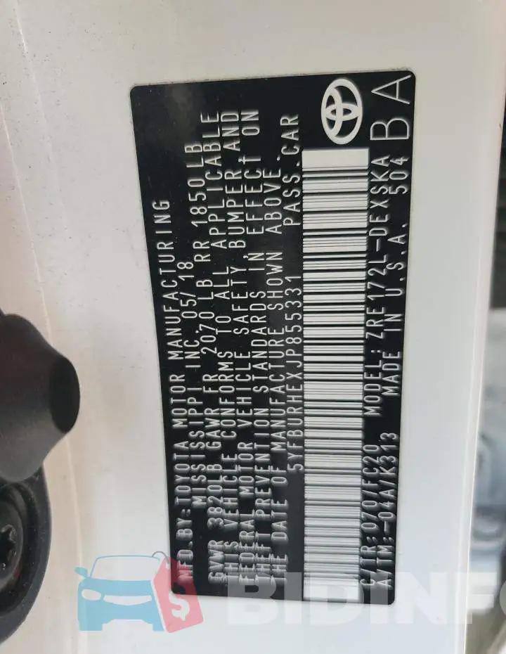 5YFBURHEXJP855331 Photo# 12
