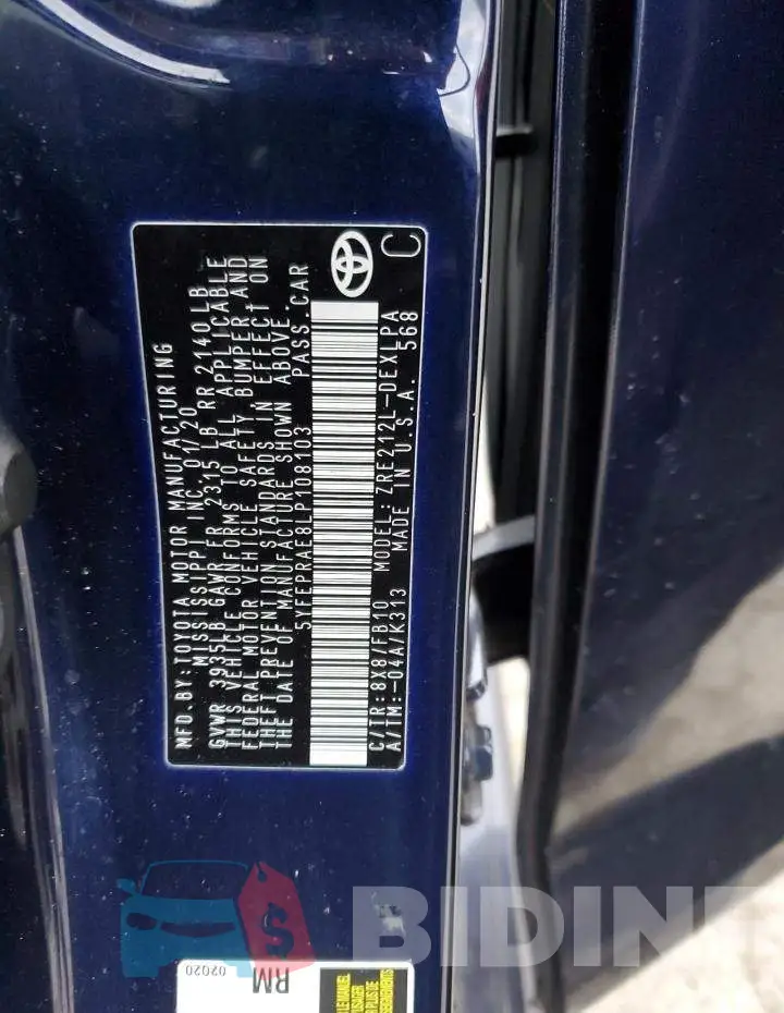 5YFEPRAE8LP108103 Photo# 12