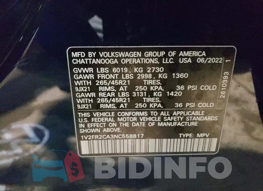 1V2FR2CA3NC558817 Photo# 13