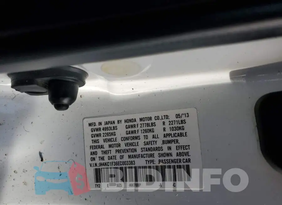 JH4KC1F36EC003383 Photo# 12