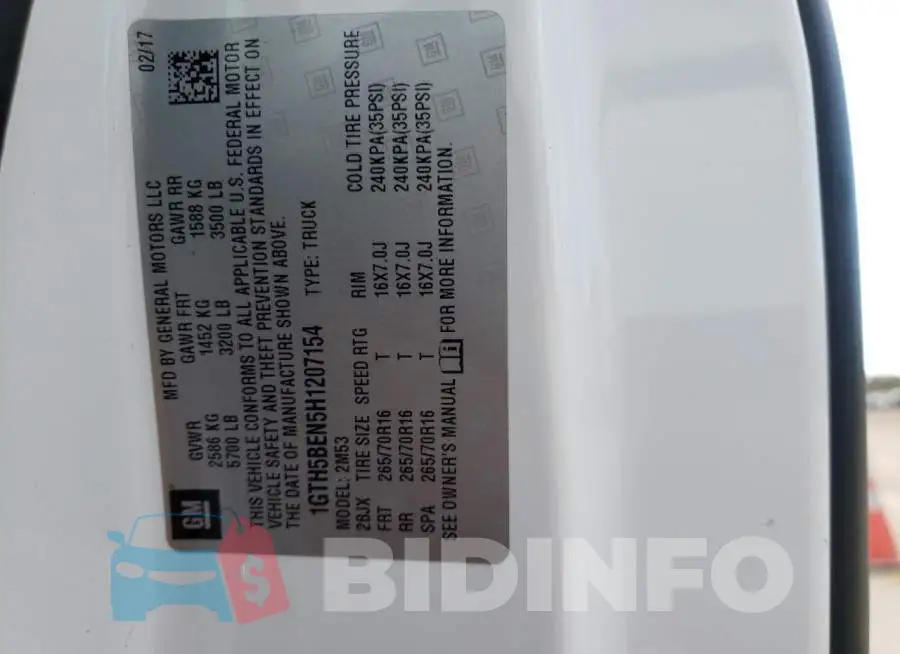 1GTH5BEN5H1207154 Photo# 12