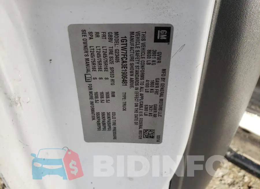 1GTW7FCA3E1906481 Photo# 13