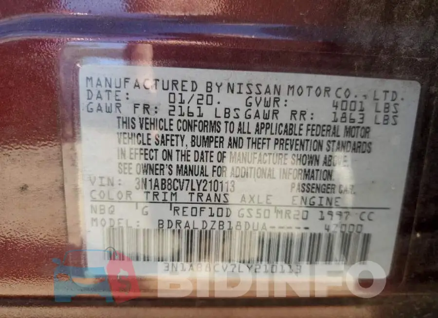 3N1AB8CV7LY210113 Photo# 12