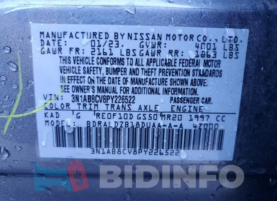 3N1AB8CV8PY226522 Photo# 12