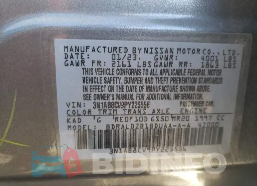 3N1AB8CV9PY225556 Photo# 12