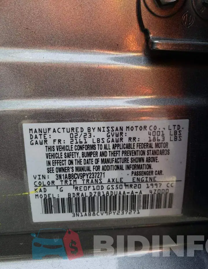 3N1AB8CV9PY237271 Photo# 13