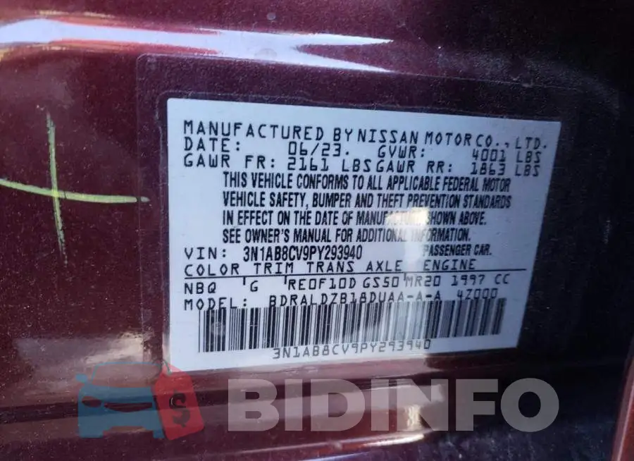 3N1AB8CV9PY293940 Photo# 12