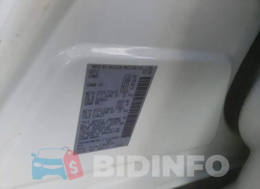 5N1AR2MN3EC715481 Photo# 12