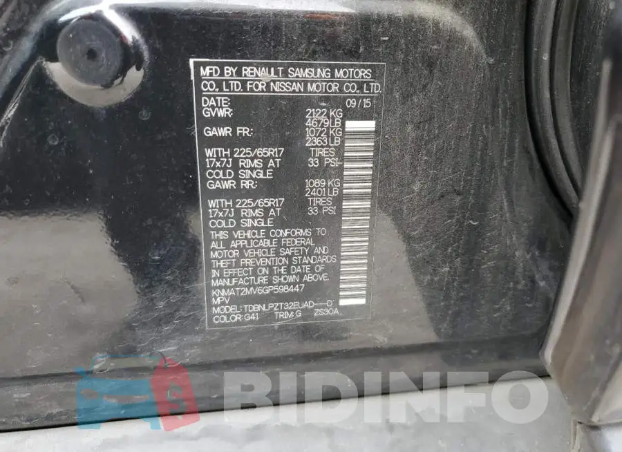 KNMAT2MV6GP598447 Photo# 12