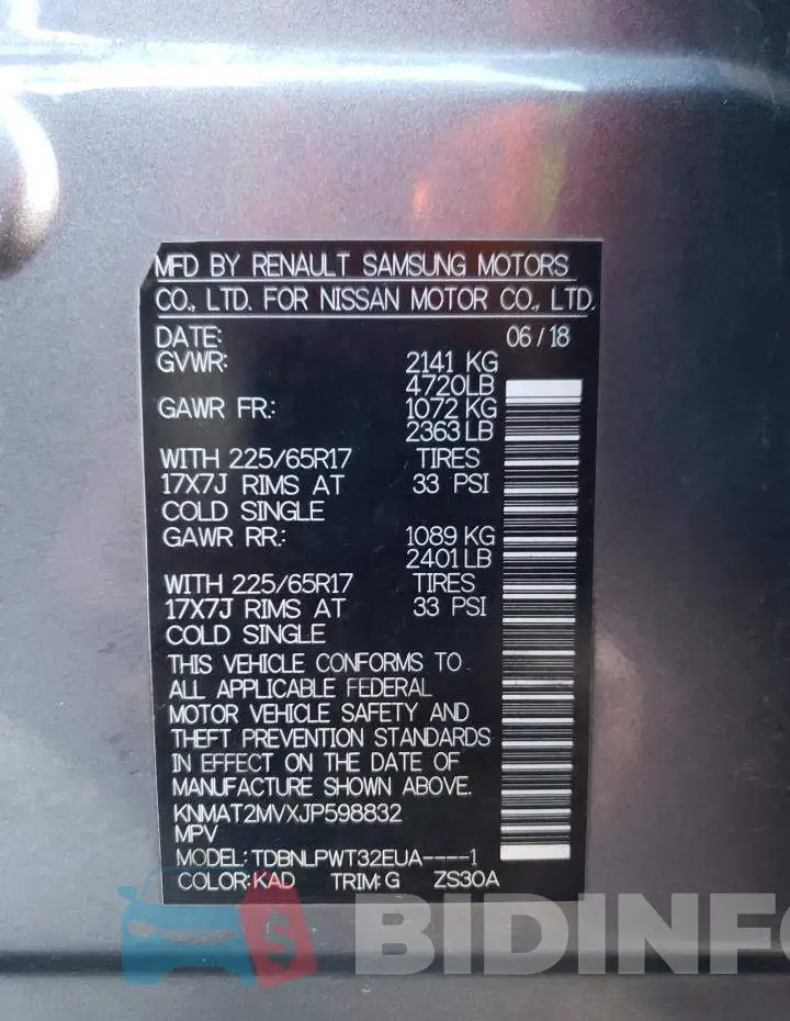 KNMAT2MVXJP598832 Photo# 13