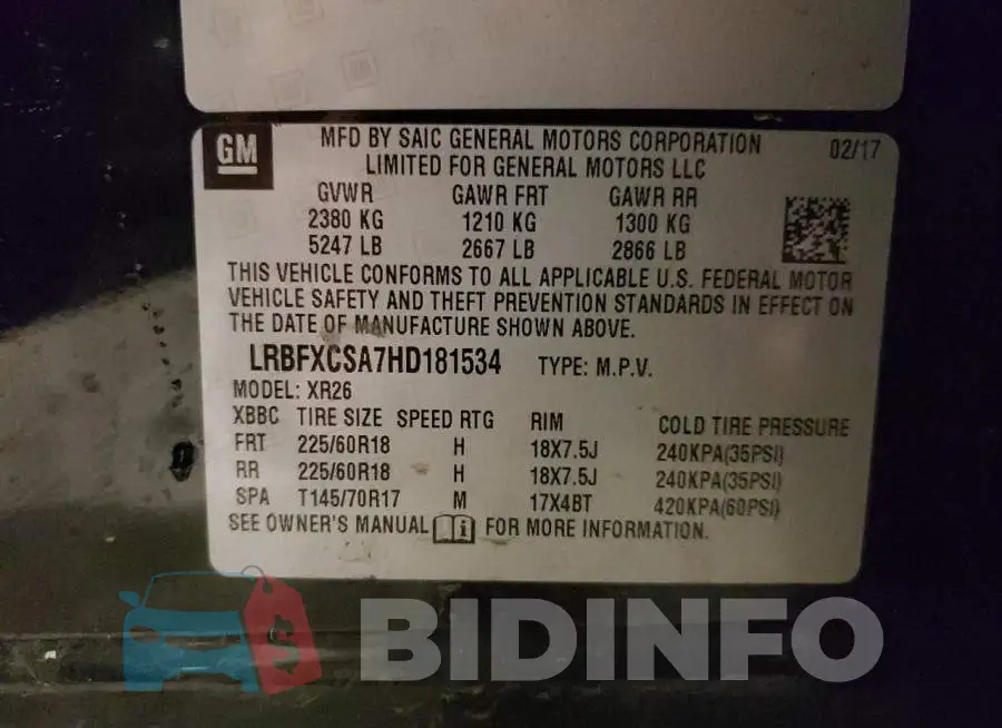 LRBFXCSA7HD181534 Photo# 13