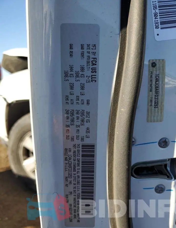 1C4NJCBA9FD313253 Photo# 12