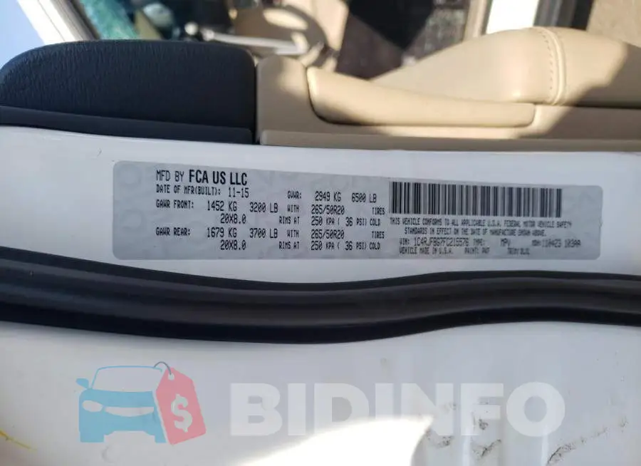 1C4RJFBG7FC215576 Photo# 14