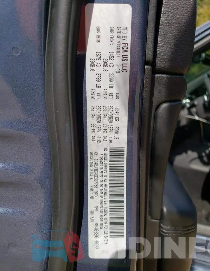 1C4RJFBG7KC667750 Photo# 13