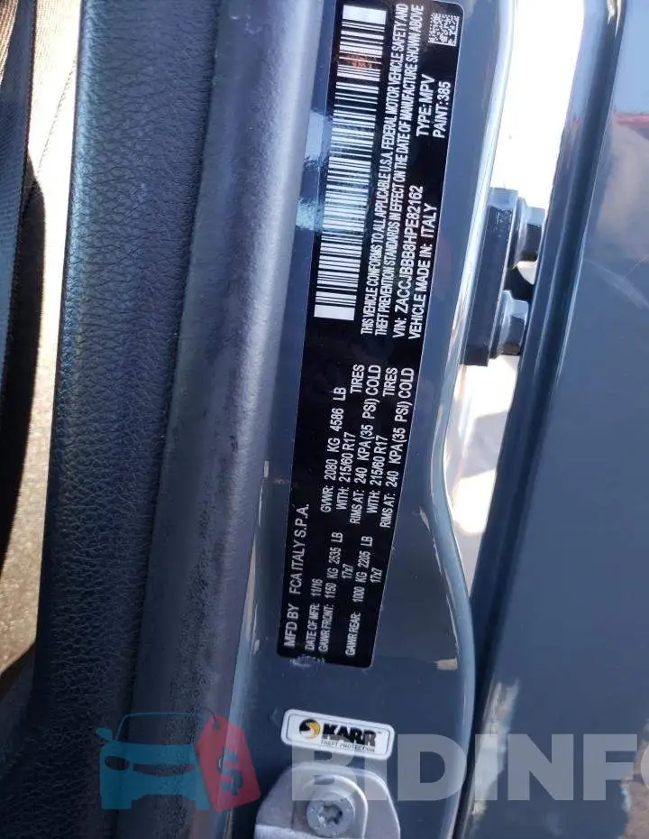 ZACCJBBB8HPE82162 Photo# 12
